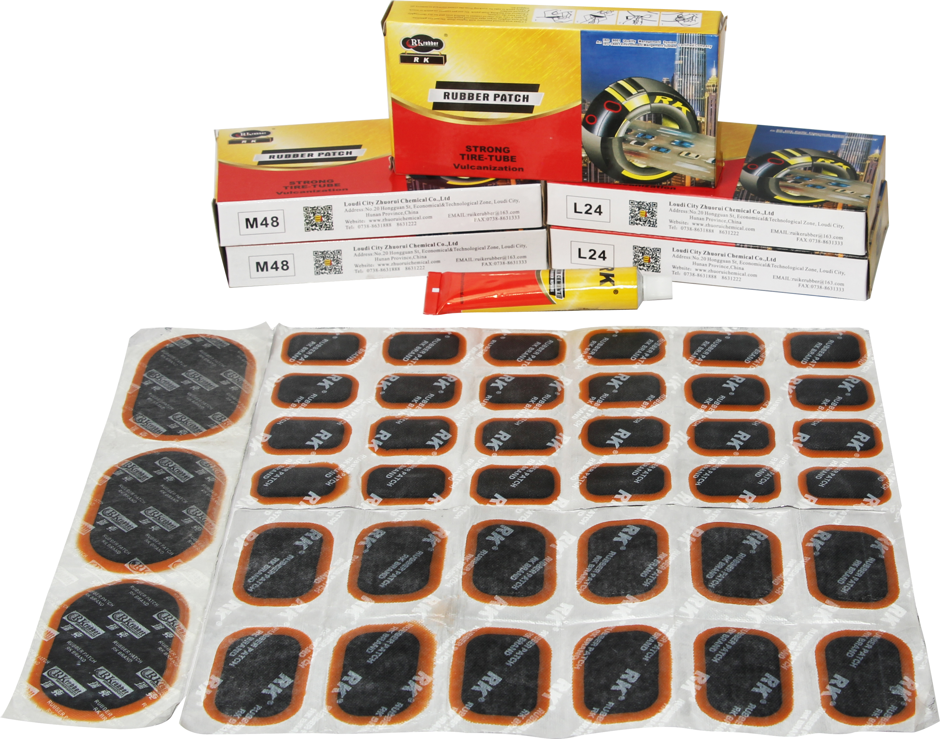 RK Brand Cold Patch for Electric Vehicle, Motorcycle and Bicycle Oval-Shape Tire Cold Rubber Patch