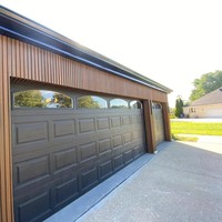 Nouvelle technologie WPC, terrasse en composite bois-plastique 3D embossé, terrasse WPC lisse pour extérieur
