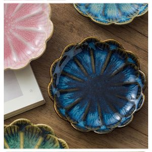 Piatti in ceramica con Design loto-piatti da Dessert <span class=keywords><strong>e</strong></span> piatti di salsa disponibili in più colori - Product Image 5