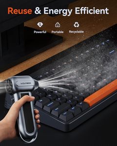 WOLFBOX MF100 Air Duster 150000RPM พลังแรงสูงพิเศษไร้สายแบบชาร์จไฟได้มอเตอร์ไร้แปรงถ่านปรับได้ 3 ระดับฝุ่น - Product Image 3