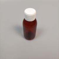 Catégorie de produit Bouchon inviolable résistant aux enfants 60ml 100ml 120ml Bouteilles de sirop contre la toux en plastique ambré Bouteilles en verre Sirop blanc