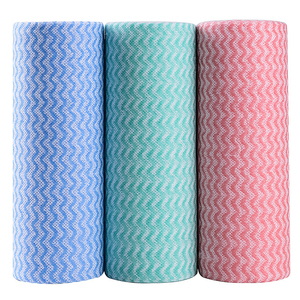 Serviettes <span class=keywords><strong>de</strong></span> cuisine jetables Non tissées Spunlace, point <span class=keywords><strong>de</strong></span> rupture, chiffon <span class=keywords><strong>de</strong></span> nettoyage, lingettes sèches et humides <span class=keywords><strong>en</strong></span> rouleau - Product Image 1