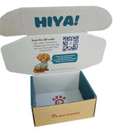Boîte d'expédition postale en carton ondulé, petite, violette, pour abonnement e-commerce en ligne, avec impression personnalisée