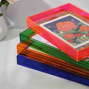 Acrylic Photo <strong>Frame</strong> Colorful Picture <strong>Frame</strong> Transparent <strong>Frame</strong> <strong>for</strong> <strong>A4</strong> Photo Poster Wall Mounted Art Wall Decoration - Product Image 2