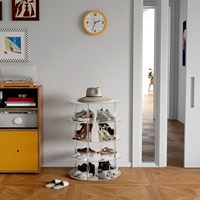 Présentoir rotatif en acrylique léger pour chaussures étagère à chaussures pour magasin de détail étagères de supermarché support de rangement de chaussures