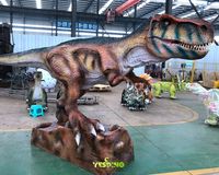 T-Rex animatronique de 5 m, modèle réaliste en silicone et métal, dinosaures télécommandés pour usage en intérieur/extérieur, idéal pour les centres commerciaux