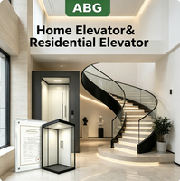 Ascenseur domestique sur mesure avec réglage de hauteur personnalisé pour petite résidence privée à plusieurs étages