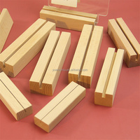 Porte-cartes de visite en bois, Photo, tableau, Support de Menu, présentoirs, Support en bois, décoration de Base, Souvenir, hêtre moderne