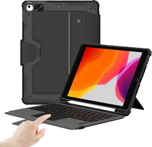 Nillkin-funda con teclado y portalápiz <span class=keywords><strong>para</strong></span> <span class=keywords><strong>iPad</strong></span> Pro, 11 pulgadas, 10,2 pulgadas, <span class=keywords><strong>iPad</strong></span> de <span class=keywords><strong>9</strong></span>. ª generación, con teclado y tableta - Product Image 1