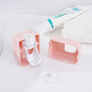 Dispensador automático de pasta de dientes nórdico, soporte de pared con succión, exprimidor de pasta de dientes, estante de almacenamiento, multicolor - Product Image 5