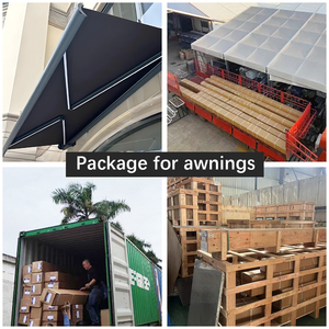 Nhôm PVC Có Thể Thu Vào Mái Hiên Đầy Đủ Loại Hộp Động Cơ Đèn LED Không Ướt Thiết Kế Biệt Thự Ban Công Sân Hiên Sang Trọng Mưa Tán - Product Image 6