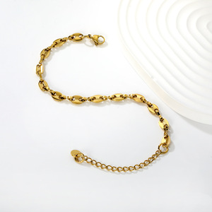 กำไลข้อมือทรงเรขาคณิตเคลือบทอง 18k เครื่องประดับแฟชั่นสำหรับผู้หญิง - Product Image 2