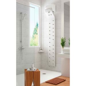 Asciugacapelli da parete minimalista bianco opaco 2800W IP56 impermeabile per bagno moderno di lusso - Product Image 4