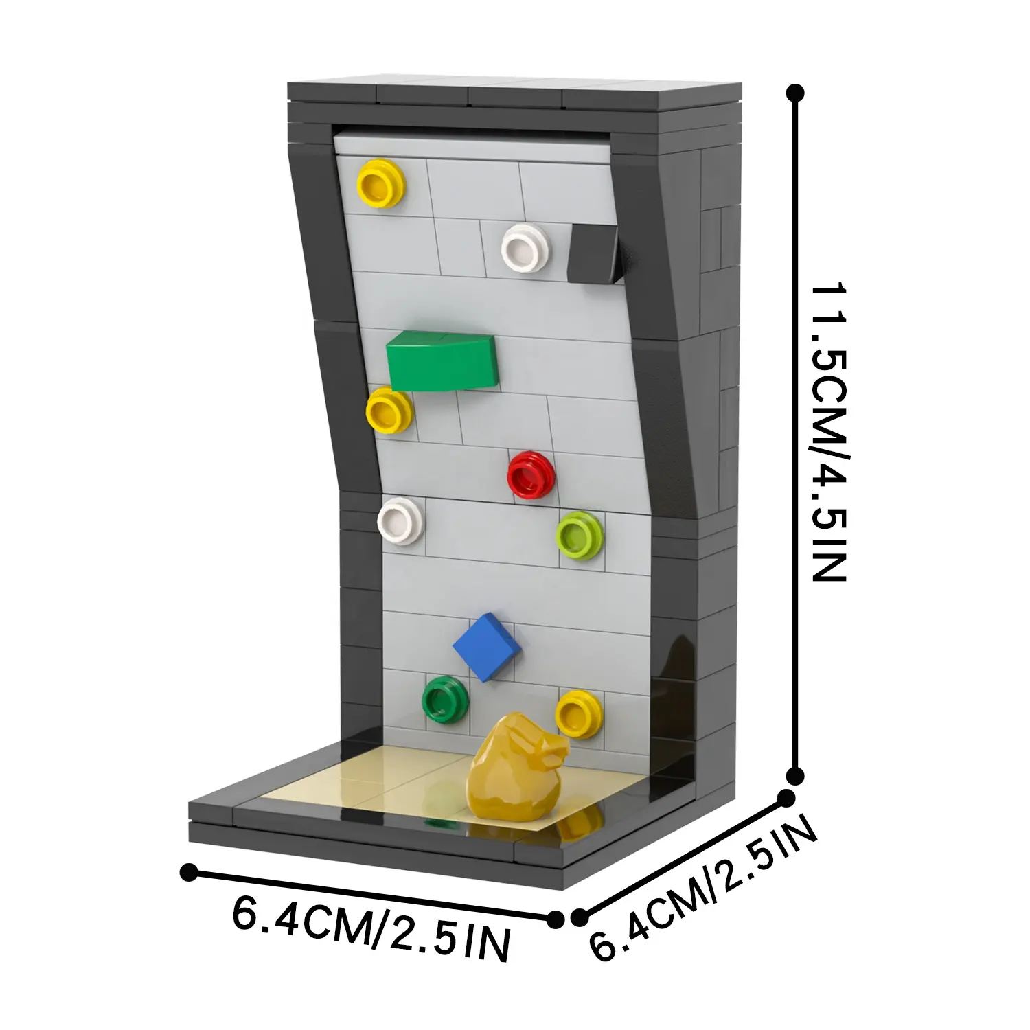 129PC 빌딩 벽돌 MOC4109 등반 벽 액세서리 블록 세트 키트 경품 교육 장난감