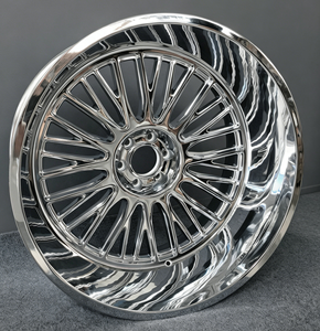 Jantes tout-terrain 22x12 24x14 26x14 Deep Dish Chrome 6x139.7 6x135 8x165.1 8x170 pour camions Silverado 1500 RAM 2500 Ford F150 - Product Image 5