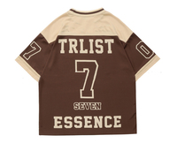 T-shirts en maille de polyester recyclé à séchage rapide pour hommes en gros Maillot de baseball imprimé avec logo personnalisé surdimensionné à manches courtes