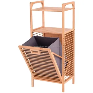 Panier à linge pliable en bambou, panier de rangement, pour salle de bain et lavage, vente en gros, livraison gratuite