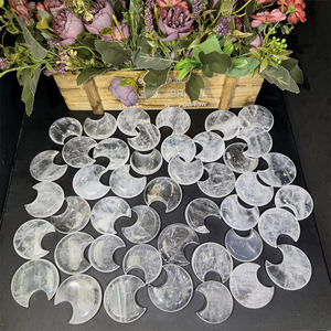 All'ingrosso fabbrica intagli cristalli Fengshui artigianato quarzo chiaro lucido luna per la vendita - Product Image 1