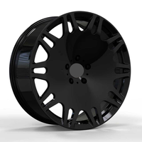 WHEELBOSS Jantes tout-terrain personnalisées avec logo, PCD 5x112, noir mat, forgées en aluminium, plaquées zinc, pour rétrofit/amélioration