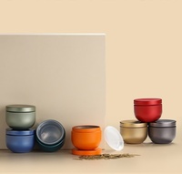 Boîte de conserve en métal mate pour thé matcha, petite et mini, 57*44mm, vide, 30g, en stock, fabrication en usine, emballage