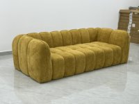 Vakuumkomprimiertes Chenille-Stoffsofa mit hochdichtem Schwamm, verpackt in Kartons, Wohnzimmer-Sofa