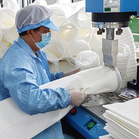 Sac filtrant 1 micron-Polypropylène 4.5 "X 20" avec anneau en plastique pour l'industrie chimique alimentaire pour le traitement des eaux usées médicales