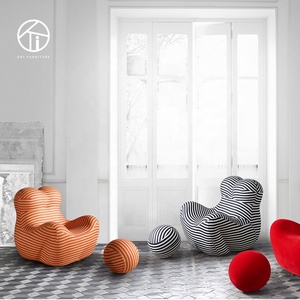 Sofá <span class=keywords><strong>reclinable</strong></span> moderno para sala de estar, <span class=keywords><strong>silla</strong></span> <span class=keywords><strong>reclinable</strong></span> de tela tapizada a rayas, <span class=keywords><strong>con</strong></span> reposapiés, de terciopelo - Product Image 4