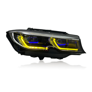 Faros Delanteros para Automóvil SJC para <span class=keywords><strong>BMW</strong></span> Serie 3 320i 325i <span class=keywords><strong>330i</strong></span> 2018-2022 G20 Modificados Estilo Láser de Doble Color Amarillo/Blanco - Product Image 4