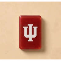 Indiana Hoosiers – Jeu de Mahjong portable de luxe à double couche en acrylique, ensemble américain, souvenir universitaire, cadeau pour les étudiants, divertissement