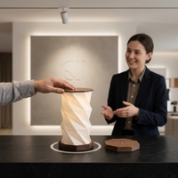 Nouvelle Lampe en Papier Tendance 2026, Veilleuse Créative Pliable, Lampe de Table Originale, Décoration Maison, Artisanat Pratique, Cadeaux Promotionnels