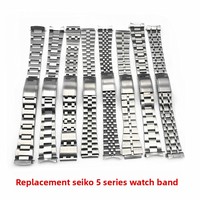 Bracelet de montre Trendybay Vintage en acier 904L, argent brossé, 19 mm 20 mm, compatible avec les modèles de montres mécaniques classiques