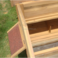 Poulailler extérieur en bois avec nichoir, résistant aux intempéries, toit ouvrant en asphalte, nettoyage facile, fenêtre ventilée, mobilier pour animaux de compagnie