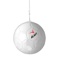 Ballon de football personnalisé, prix bon marché, avec attache, corde incluse
