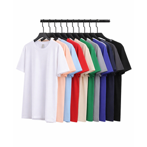 T-shirt à manches courtes en coton 100% uni de haute qualité avec logo personnalisé, vente chaude, t-shirt pour hommes - Product Image 1