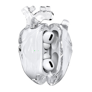 เคสหูฟังซิลิโคนเหลวแบบใสป้องกันการกระแทก รุ่น Original Heart สำหรับ Pro/Pro 2 รุ่นที่ 1/2/3  ฝาครอบป้องกันแบบโปร่งใส - Product Image 1
