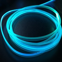 Bande lumineuse de bord de jupe de 2 mm, guide de lumière en plastique, fibre optique latérale pour lampe de voiture, décoration émettrice de lumière