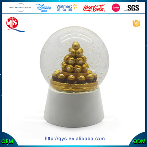 Tùy chỉnh nhựa trang trí đám cưới thủy tinh quả cầu tuyết lưu niệm Tưởng Niệm cho những dịp đáng nhớ nước toàn cầu - Product Image 3