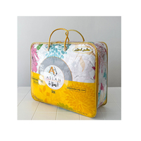 Sac à fermeture éclair en PVC transparent personnalisé et durable avec poignées, idéal pour l'emballage de literie, oreillers et couvertures – Vente en gros