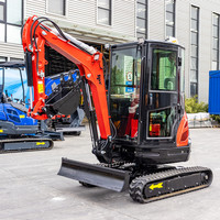 Mini Excavadora a Precio Económico, con Certificación CE y EPA, Excavadora de Orugas de 1.5T, 2T, 2.5T, Precio de Distribuidor