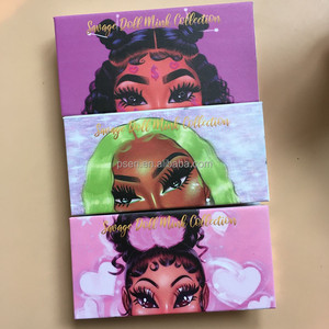 Emballage de cils artificiels pour filles de dessin animé <span class=keywords><strong>Bratz</strong></span> personnalisé en gros, étui à cils, cils moelleux de 25 mm, emballage personnalisé - Product Image 4