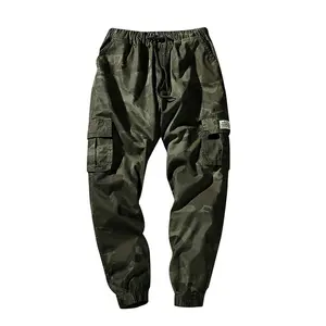 Wholesale Custom Casual Men Baggy Cargo Pants tactical Camo Cargo Pant