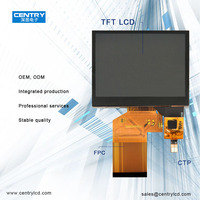 Panel sentuh kapasitif 3.5 ", antarmuka RGB 3.5 inci resolusi 320*240 layar tampilan LCD TFT