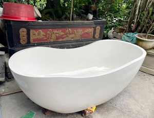 Bañera de Cemento GFRC Ligera de Primera Calidad, Resistente a las Manchas e Impermeable, Exportación a Granel, Proveedor de Vietnam - Product Image 6