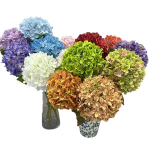 Bouquet d'hortensias artificiels Meng Jie, 216 pétales, décoration de mariage réaliste en plastique - Product Image 5