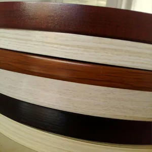 High Gloss Mdf Pvc Edge Banding Customized Color Plastic Strips For Furniture