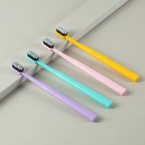 Hot Selling Customized Macaron Color Soft Bristle Toothbrush With Independent Protective Cover