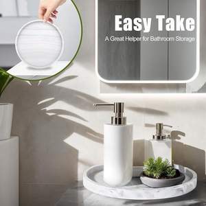 Plateau de salle de bain en silicone de qualité alimentaire sans BPA, porte-savon décoratif, organisateur de comptoir de cuisine, pour café, garage, vaisselle - Product Image 4