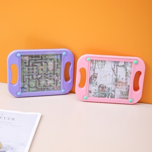 Juego de mesa de laberinto de plástico educativo para niños, pista de bolas rodantes, rompecabezas, juguete de entrenamiento de concentración - Product Image 2