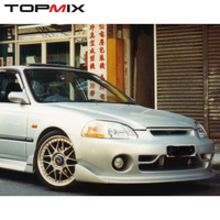 Kit carrosserie complet pour Honda Civic EK 1995-1998, style M, pare-chocs avant, jupes latérales, pare-chocs arrière, aileron de toit, pièces automobiles