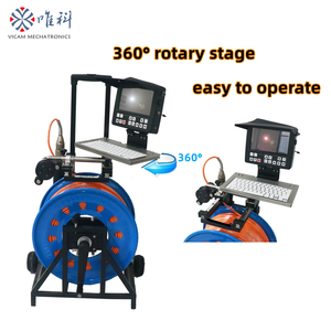 Cámara de inspección de pozo profundo, dispositivo con cámara subacuática de 45mm y cable suave flexible de 200m - Product Image 2